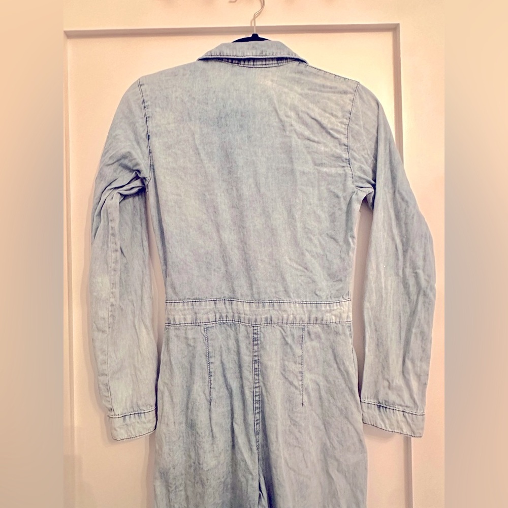 Topshop Petite Denim Jumpsuit Sz 2P - Picture 4 of 4